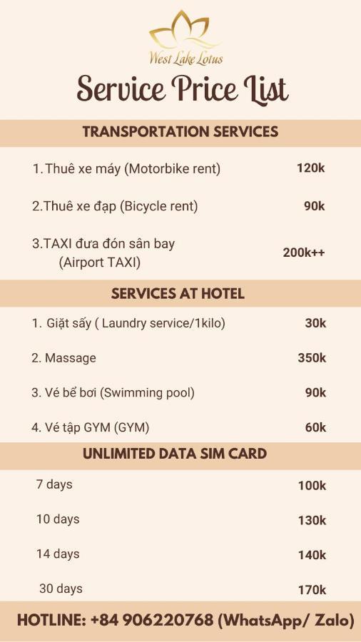เดอะ เลควิว - เวสต์ เลค โลตัส อพาร์ตเมนต์ Hotel ฮานอย ภายนอก รูปภาพ